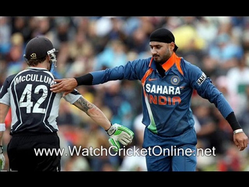 watch India vs New Zealand cricket series 2010 live online