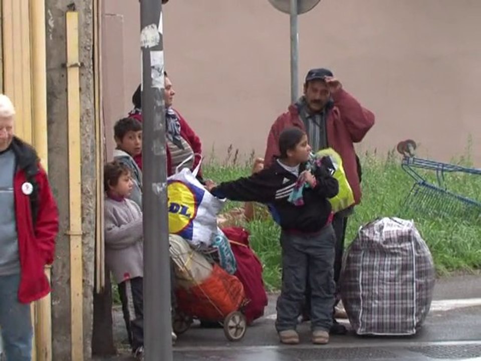 Evacuation d'un camp de Roms en plein centre de Lyon