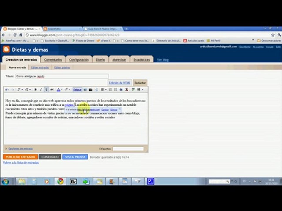 como crear un blog blogger