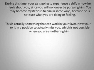 Get Your Ex Back - Don't Push Away!