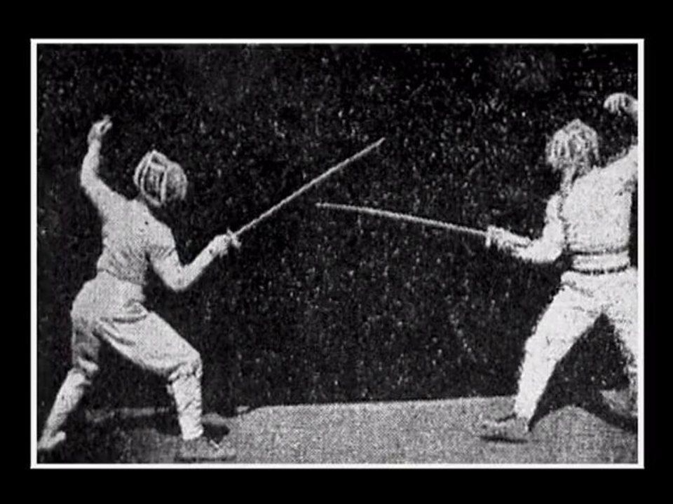 L'escrime en animation au 19è siècle