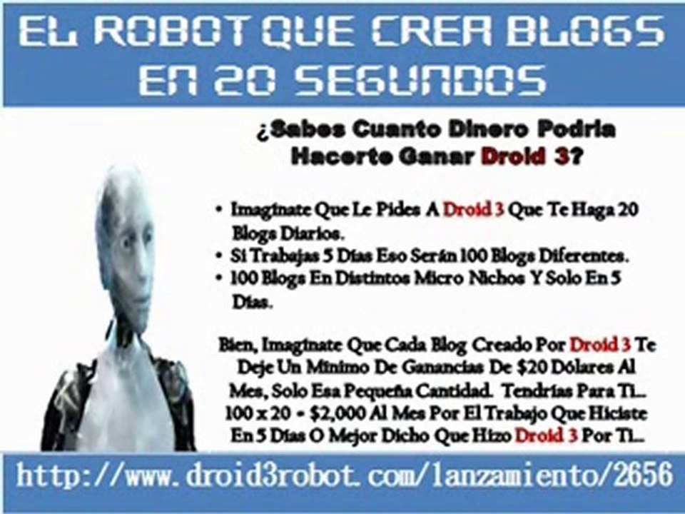 El Robot Que Crea Tu Blog En 20 Segundo...