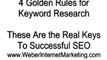 Keyword Research: The 4 Golden Rules