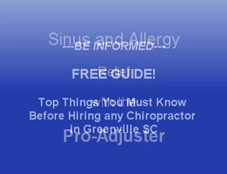 Chiropractors in greenville sc