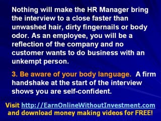 Preparig for the first real job interview...