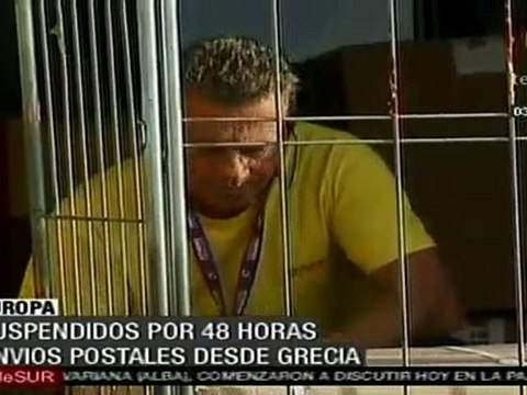 Suspenden por 48 horas envíos postales desde Grecia