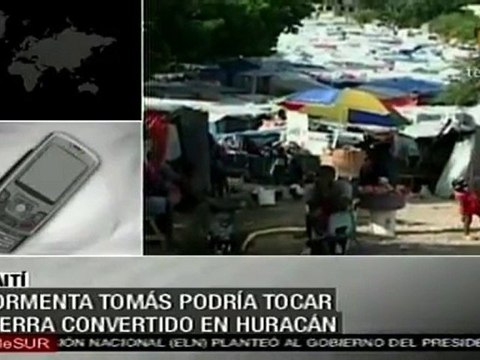 Medidas de prevención en Haití ante llegada de tormenta Tomás