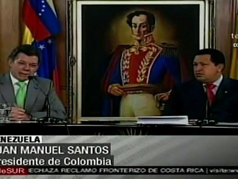 Santos y Chávez advierten de que nadie descarrilará sus relaciones