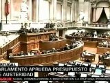 Portugal aprueba su controvertido presupuesto de austeridad
