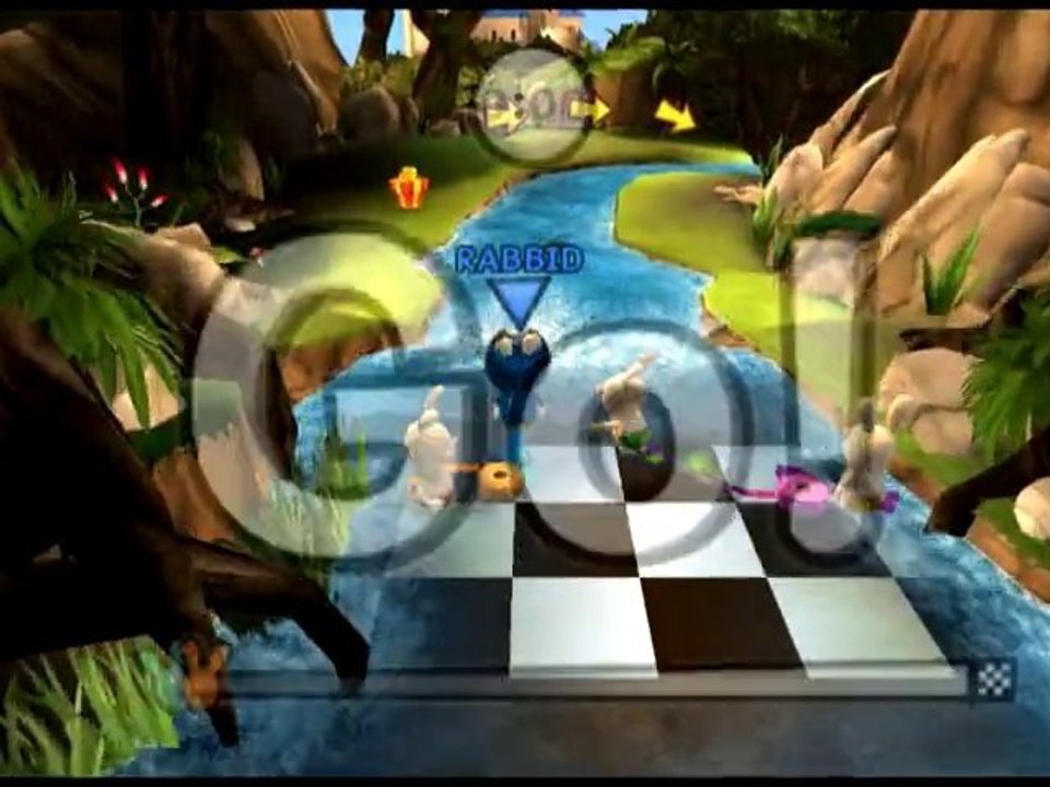 The Lapins Crétins : Retour vers le passé – Course en papier