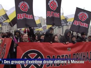 Russie: l'extrême droite et les pro-Kremlin défilent