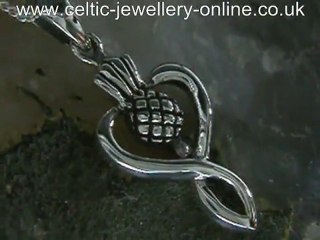 Silver Celtic Necklace DSG128 Thistle
