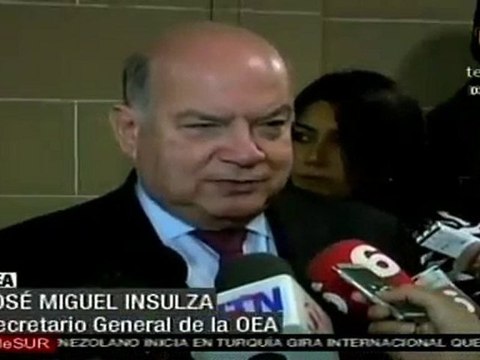 Insulza viajará a Nicaragua y Costa Rica para impulsar diá
