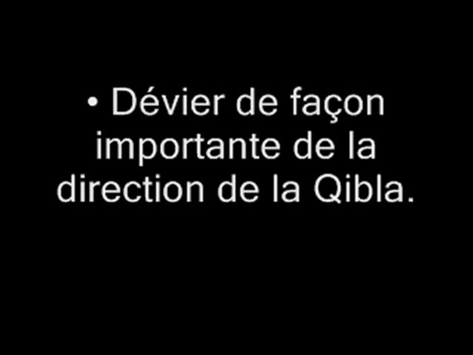Les annulatifs de la Salat (Prière)