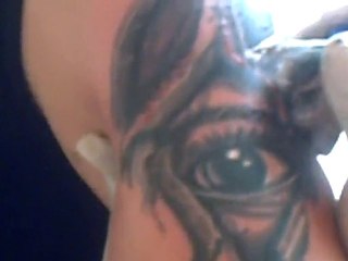 Dövme studyo beyaz kedi sanat