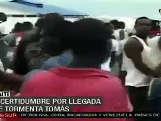 Incertidumbre en Haití ante llegada de tormenta Tomás