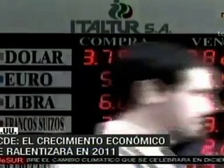 OCDE proyectó disminución del crecimiento económico en 2011