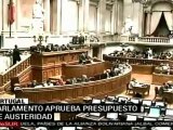 Portugal aprueba su controvertido presupuesto de austeridad