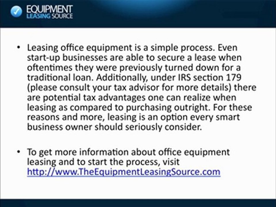 Office Equipment Leasing