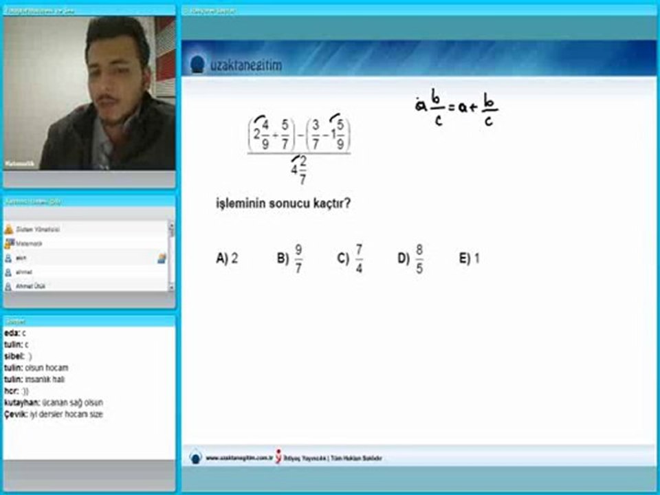 matematik rasyonel sayılar