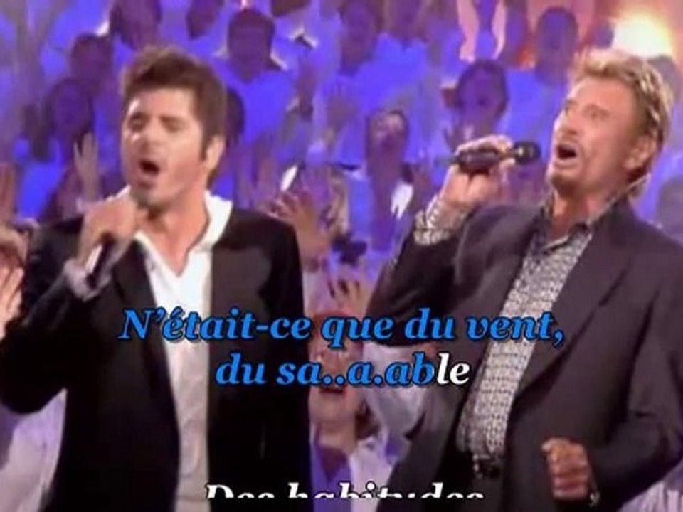 Karaoké - Hallyday - Je reviens te chercher - Voix 'Patrick'