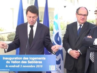 Inauguration des logements du Vallon des Sablières