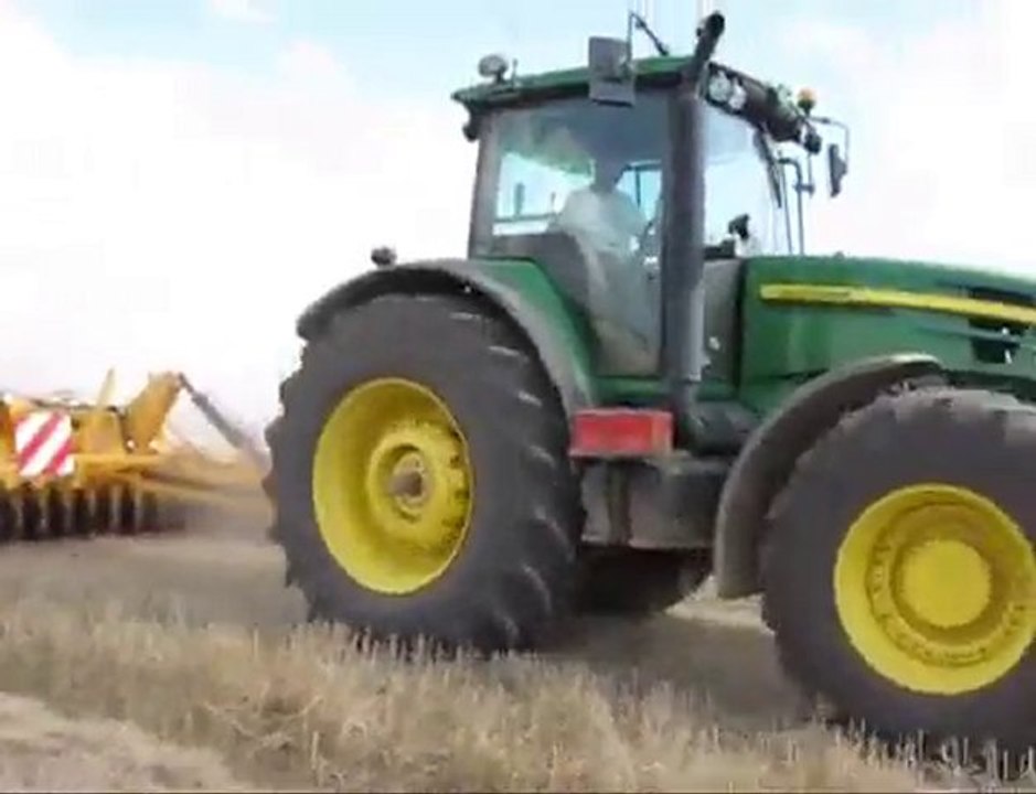 JOHN DEERE 7730 + AGRISEM MAXIMULCH 5 M REPLIABLE