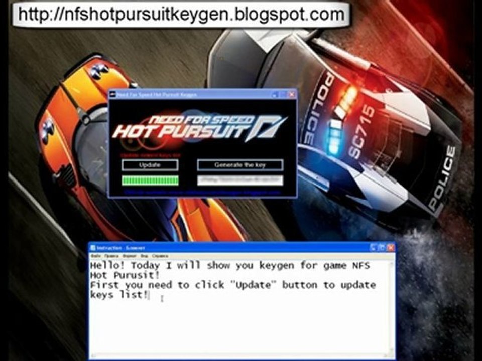 Need For Speed Hot Pursuit crack keygen keys codes key