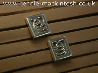 Charles Rennie Mackintosh silver earrings DWA392