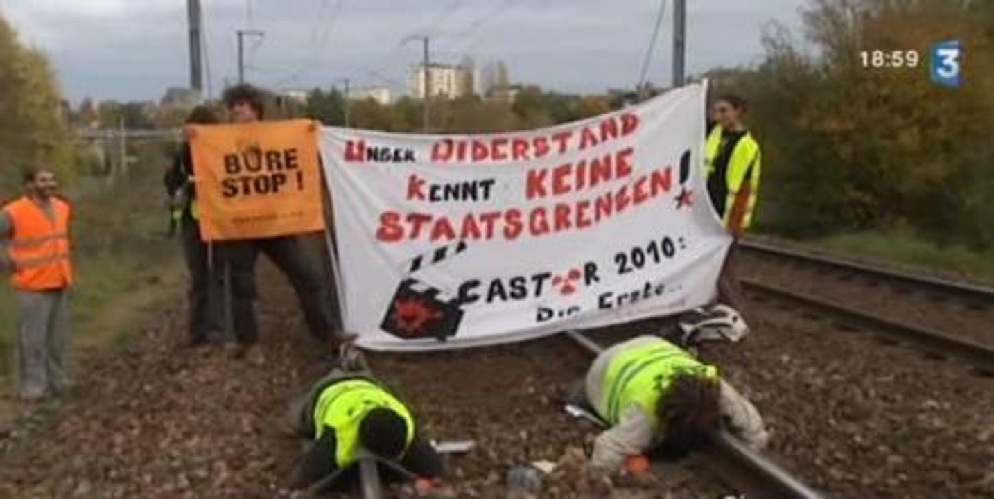 Déchets radioactifs : le "train de l'enfer" bloqué 3 heures