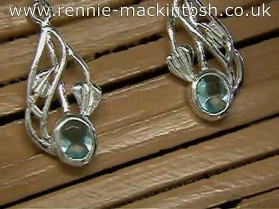 Charles Rennie Mackintosh silver earrings DWA395