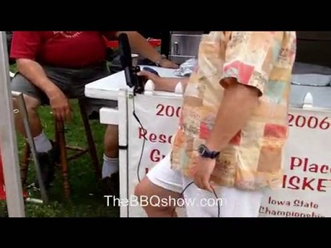 Mike Lake of the Rock River BBQ Team in Mason City