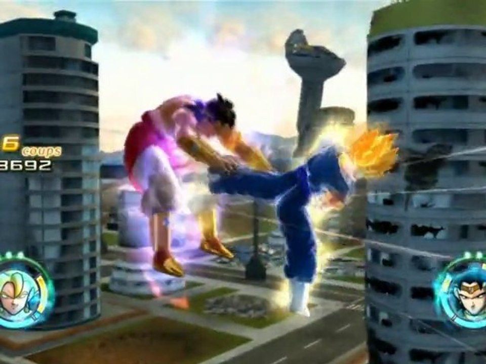 Dragon Ball Raging Blast 2 Gameplay Match