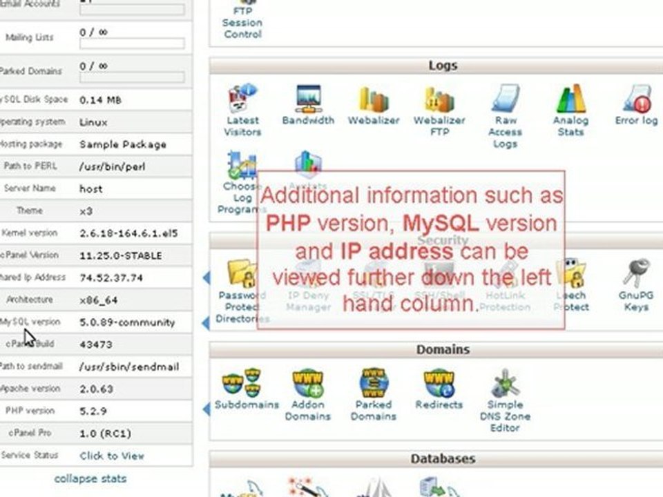 WordPress Tutorial - cPanel Basics- WordPressTutorials.TV