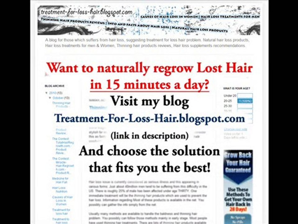 Thinning Hair Solutions