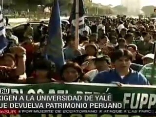 Exigen a Yale devuelva piezas arqueológicas de Machu Picchu