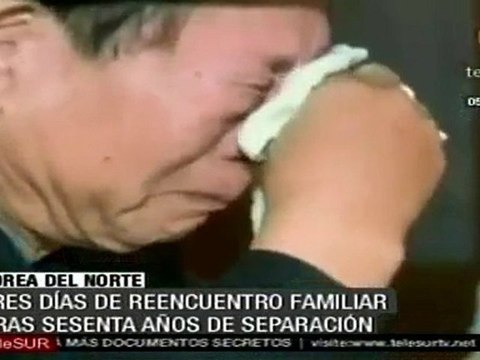Emotivo reencuentro de familias coreanas