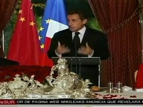 Hu Jintao y Sarkozy sostienen conversaciones y concretan importantes acuerdos