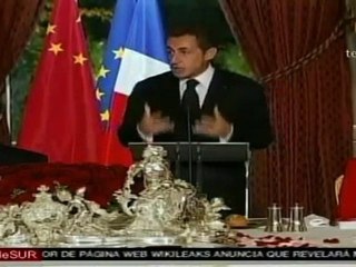 Download Video: Hu Jintao y Sarkozy sostienen conversaciones y concretan importantes acuerdos