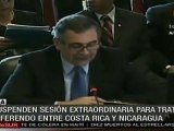 Posponen sesión OEA para tratar diferendo Nicaragua-Costa Rica