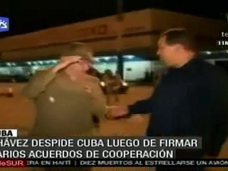 Hugo Chávez finalizó su visita a Cuba y viajó directamente a Venezuela