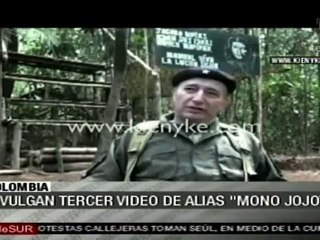 Divulgan tercer vídeo de alias "Mono Jojoy"