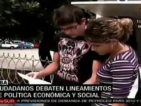 Ciudadanos debaten lineamientos de política económica y social de Cuba