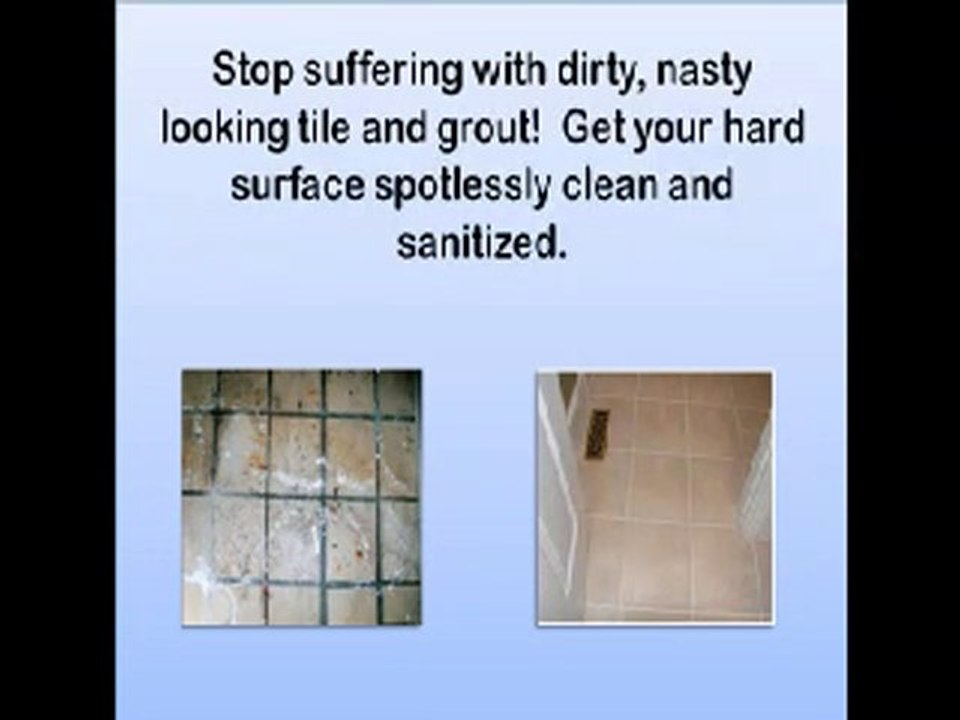 Tile, grout, and slate hard surface commercial cleaning in