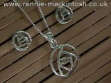 Charles Rennie Mackintosh silver jewellery set DSG204