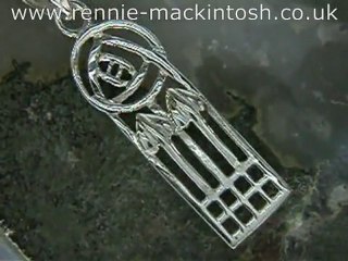 Charles Rennie Mackintosh silver jewellery set DSG108
