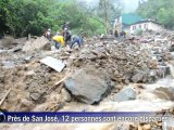 Costa Rica: 20 morts et 12 disparus dans un glissement de terrain