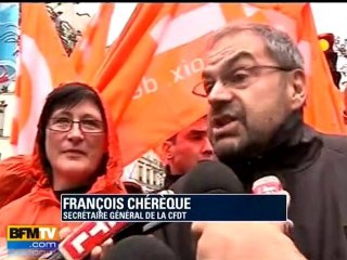 Chérèque et Thibault peinent à mobiliser