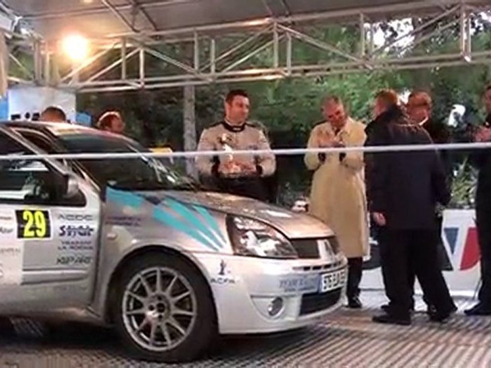 Podium d'arrivé du rallye d'Antibes 2010