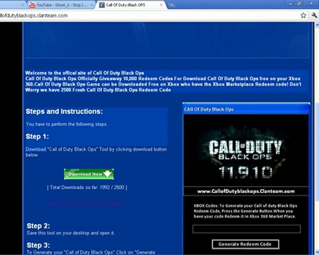 Call of Duty Black Ops Redemption Codes for Xbox 360 Free - video  Dailymotion